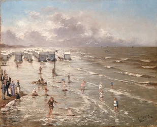 Plaża w Ostendzie, 1892
